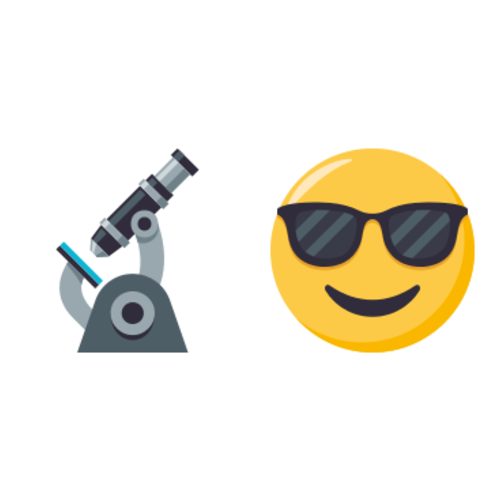 🔬😎 Emoji Domain EmojiOne rendering